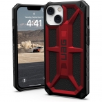 UAG Monarch Serisi iPhone 14 Darbeye Dayankl Bumper Klf (MIL-STD-810G)-Crimson