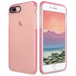 ULAK iPhone 7 Plus Bicolor Yar Saydam Klf-Pink