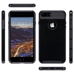 ULAK iPhone 7 Plus Knox Armor Slim Hard Klf-Jet Black
