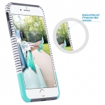 ULAK iPhone 7 Plus Knox Armor Slim Hard Klf-Minimal Mint Stripes Grey