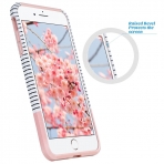 ULAK iPhone 7 Plus Knox Armor Slim Hard Klf-Minimal Stripes Rose Gold