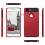 ULAK iPhone 7 Plus Knox Armor Slim Hard Klf-Red-Black