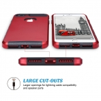 ULAK iPhone 7 Plus Knox Armor Slim Hard Klf-Red-Black