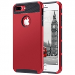 ULAK iPhone 7 Plus Knox Armor Slim Hard Klf-Red-Black