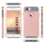 ULAK iPhone 7 Plus Knox Armor Slim Hard Klf-Rose Gold Grey