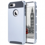 ULAK iPhone 7 Plus Knox Armor Slim Hard Klf-Silver Gray