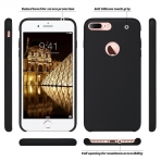 ULAK iPhone 7 Plus Silikon Slim Klf-Black