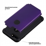 ULAK iPhone 7 Plus Slim Hybrid Knox Armor Klf-Purple-Black