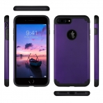 ULAK iPhone 7 Plus Slim Hybrid Knox Armor Klf-Purple-Black