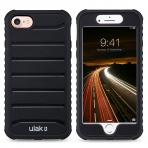 ULAK Case iPhone 7 Esnek Salam Klf-Solid Black