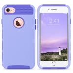 ULAK Case Apple iPhone 7 Colorful Serisi Slim Hybrid Klf-Light Purple-Deep Purple