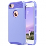 ULAK Case Apple iPhone 7 Colorful Serisi Slim Hybrid Klf-Light Purple-Deep Purple