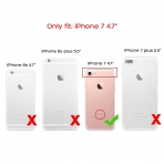 ULAK Case Apple iPhone 7 Colorful Serisi Slim Hybrid Klf-Rose Gold