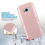 ULAK Samsung Galaxy S8 Plus Hybrid High Soft Silikon Klf-Rose Gold