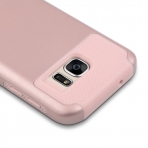 ULAK Samsung Galaxy S7 Hybrid Slim K�l�f-Rose Gold-Rose Gold  