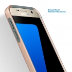 ULAK Samsung Galaxy S7 Hybrid Slim K�l�f-Rose Gold-Grey