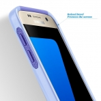 ULAK Samsung Galaxy S7 Hybrid Slim K�l�f-Purple-Light Purple