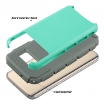 ULAK Samsung Galaxy S7 Hybrid Slim K�l�f-Blue-Grey