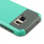 ULAK Samsung Galaxy S7 Hybrid Slim K�l�f-Blue-Grey