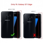 ULAK Samsung Galaxy S7 Edge Knox Armor Kemer Klipsli Klf-Grayish Azur-Black