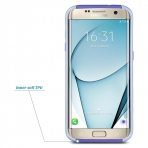 ULAK Samsung Galaxy S7 Edge Slim Hybrid Klf-Purple   Light Purple