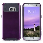 ULAK Samsung Galaxy S7 Edge Slim Hybrid Klf-Deep Purple   Black
