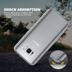 ULAK Samsung Galaxy S8 Plus Soft Bumper Flexible Hybrid Klf-Clear