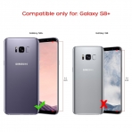 ULAK Samsung Galaxy S8 Plus Soft Bumper Flexible Hybrid Klf-Marble Grey