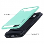 ULAK Samsung Galaxy S8 Plus Slim C�zdan K�l�f-Mint Green Black