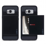 ULAK Samsung Galaxy S8 Plus Slim C�zdan K�l�f- Black