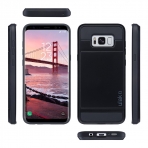 ULAK Samsung Galaxy S8 Plus Slim C�zdan K�l�f- Black