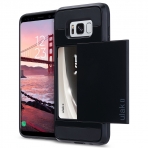 ULAK Samsung Galaxy S8 Plus Slim C�zdan K�l�f- Black