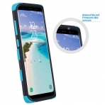 ULAK Samsung Galaxy S8 Hybrid Soft Silikon Klf-Black-Blue