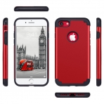 ULAK Case Apple iPhone 7 Knox Armor Heavy Duty Klf- Red-Black