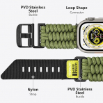 ULTIMAL Apple Watch Ultra 1/2.Nesil 49mm Kay -Army Green