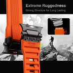 ULTIMAL Apple Watch Ultra 3/2/1 Kay -Black Orange