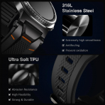ULTIMAL Galaxy Watch 8 Classic 46mm Kay -Black Black