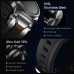 ULTIMAL Galaxy Watch 8 Classic 46mm Kay -Black Silver