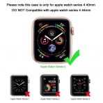 UMTELE Apple Watch 4 Koruyucu Klf (40mm)-Black