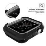 UMTELE Apple Watch Rugged Klf (38mm)-Black Silver