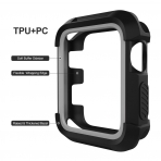 UMTELE Apple Watch Rugged Klf (38mm)-Black Silver