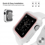 UMTELE Apple Watch Rugged Klf (38mm)-White Pink
