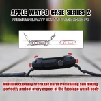 UMTELE Apple Watch 42mm Rugged Klf Kay (2 Ekran Koruyucu Dahildir)