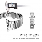 UMTELE Apple Watch Paslanmaz elik Kay (38mm)-Silver
