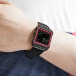 UMTELE Fitbit Blaze Smart Fitness Watch Rugged Klf Kay (Large)-Red