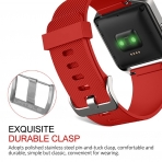 UMTELE Fitbit Blaze Yumuak Silikon Kay (Kk)-Orange Red