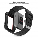 UMTELE Fitbit Ionic Rugged Pro Klf/Kay-Red