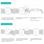 UMTELE Fitbit Versa Silikon Kay (Large)- Periwinkle