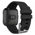 UMTELE Fitbit Versa Silikon Kay (Large)-Black