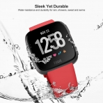 UMTELE Fitbit Versa Silikon Kay (Small)-Red